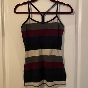 Striped lululemon tank top